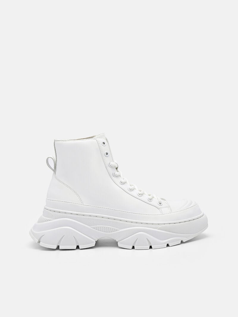 Pedro Hybrix Lace-Up Boots Women Sneakers White | Q9Q-2486