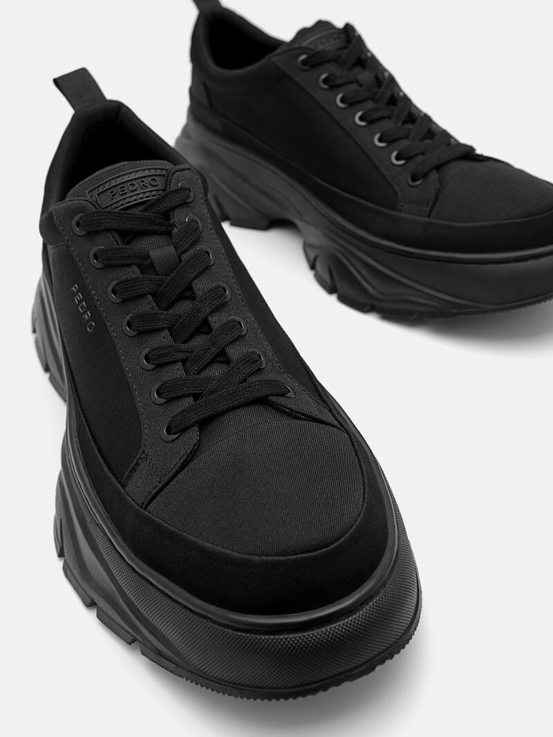 Pedro Hybrix Sneakers Men Low Top Sneakers Black | Q9Q-2495