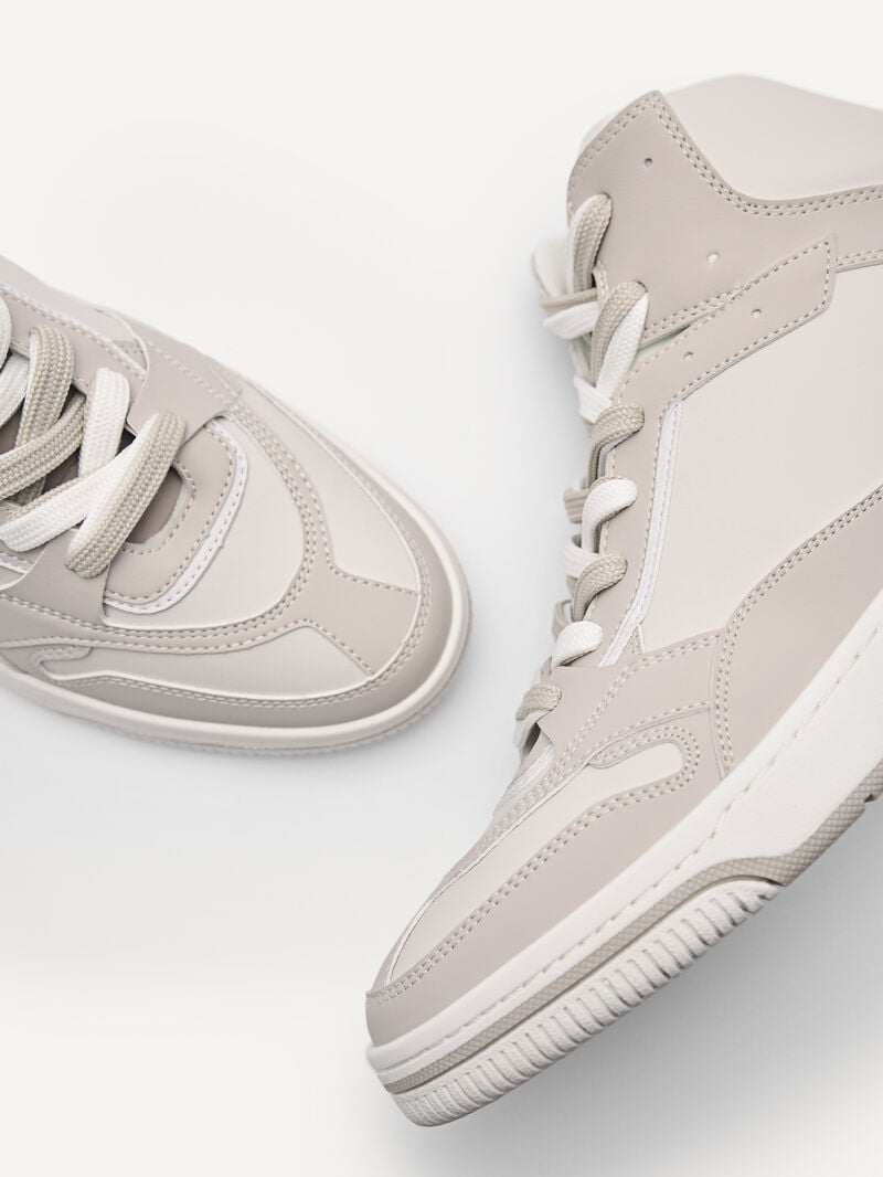 Pedro Icon EOS High Top Women Sneakers Taupe | Q9Q-2459
