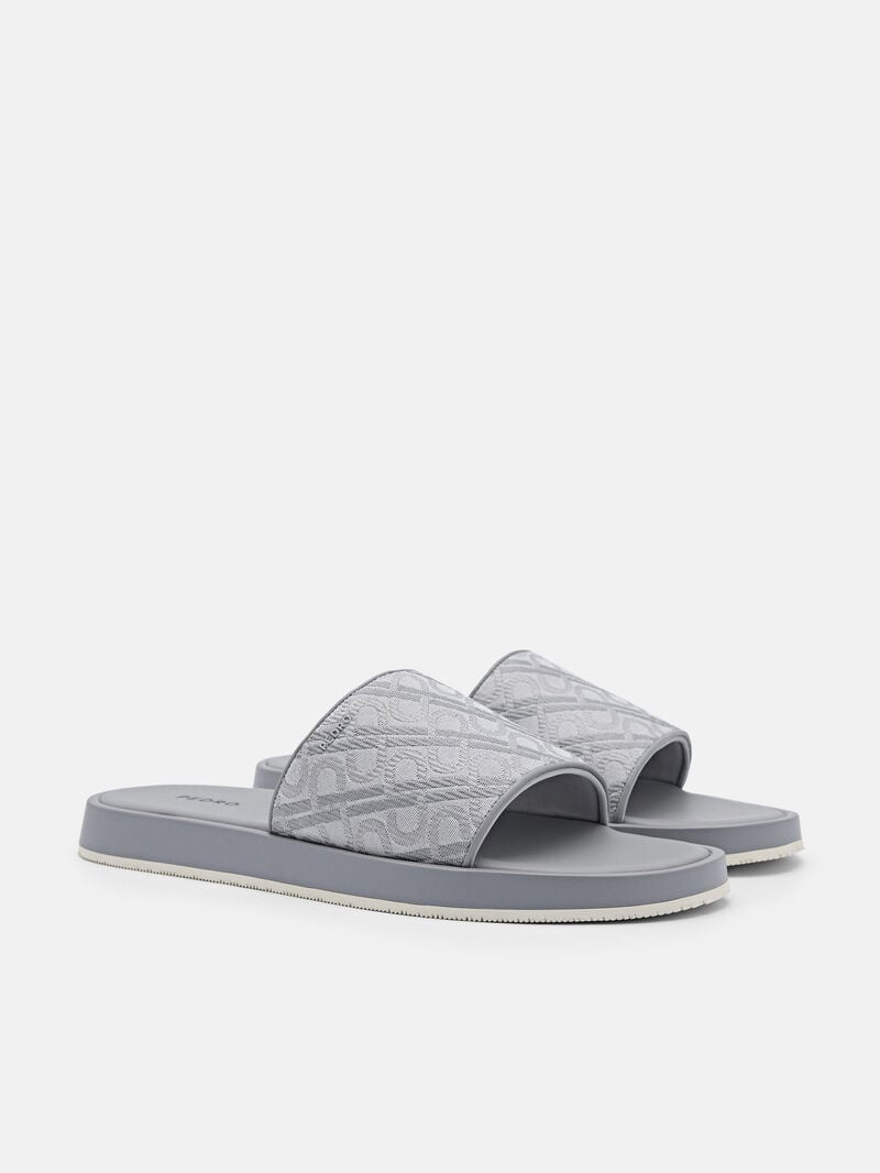 Pedro Icon Jacquard Slide Men Sandals Grey | Q9Q-2445
