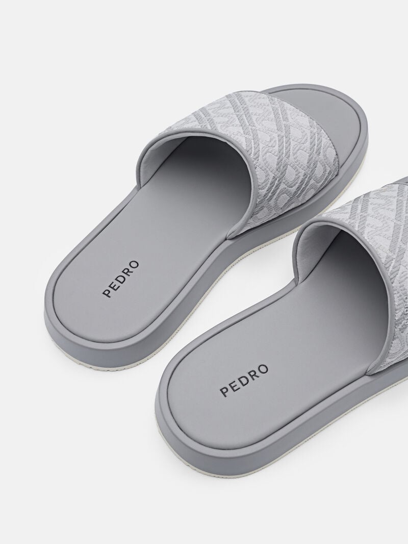Pedro Icon Jacquard Slide Men Sandals Grey | Q9Q-2445