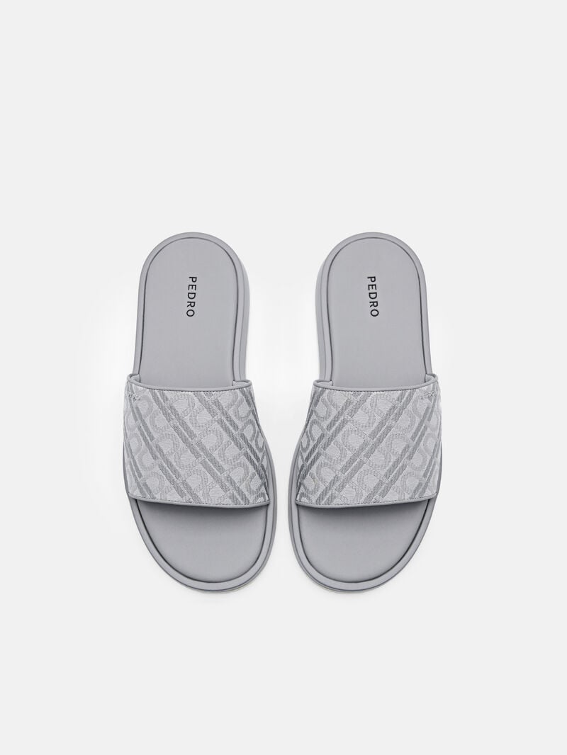 Pedro Icon Jacquard Slide Men Sandals Grey | Q9Q-2445