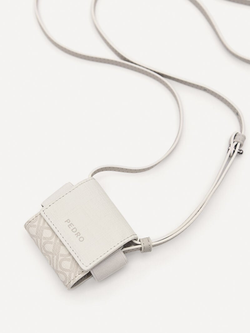 Pedro Icon Leather Airpod Case Women Tech Accessories Chalk | Q9Q-2279