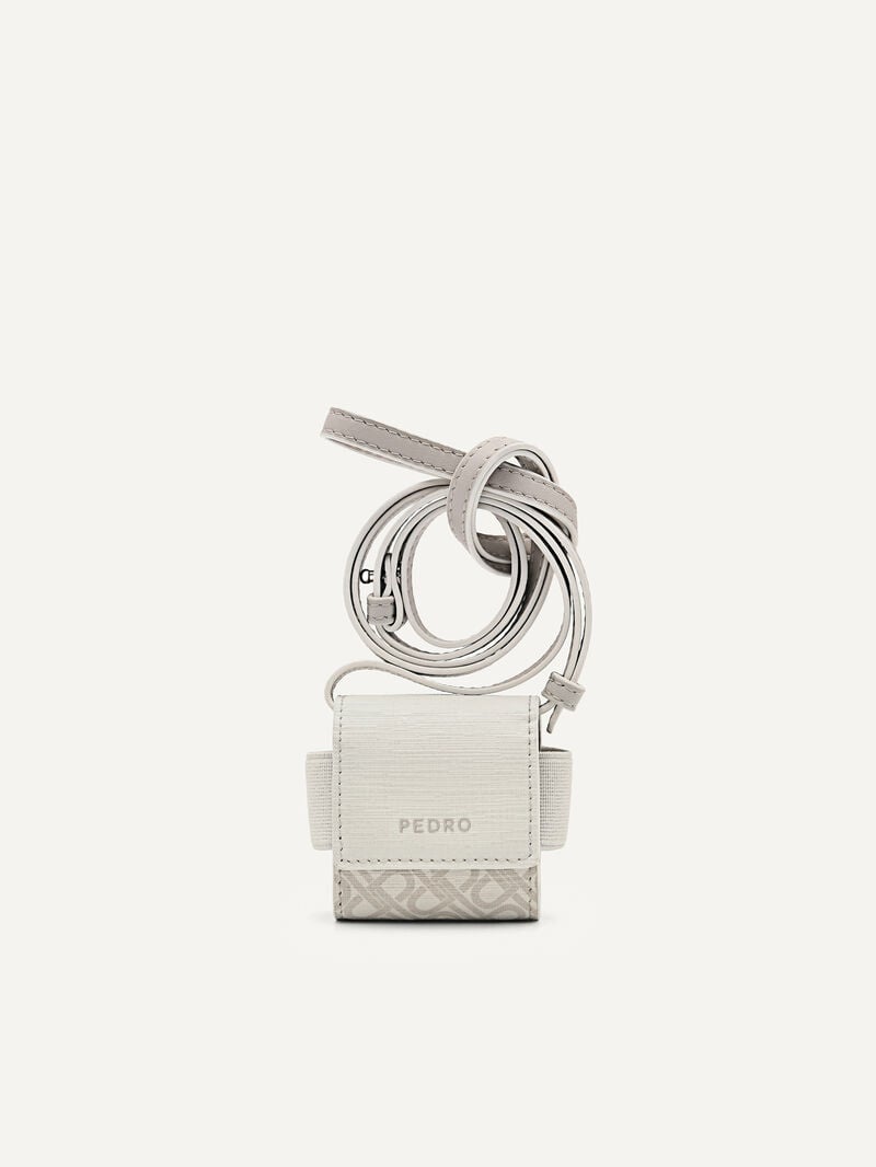 Pedro Icon Leather Airpod Case Women Tech Accessories Chalk | Q9Q-2279
