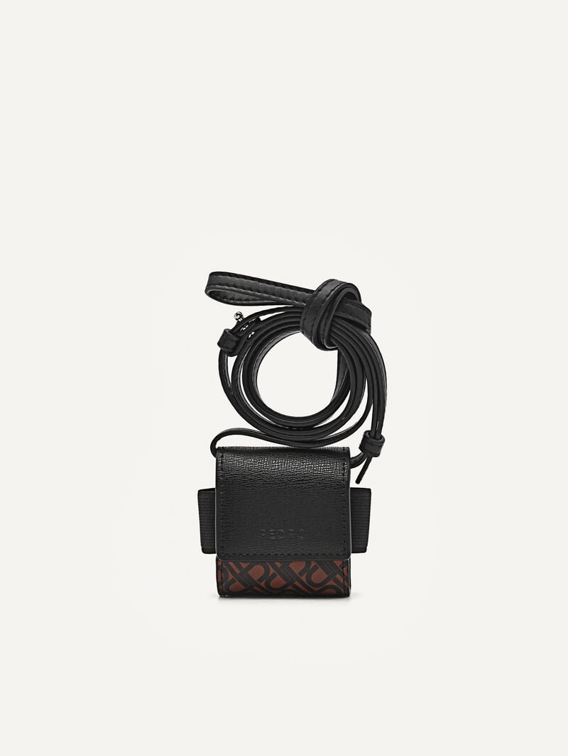 Pedro Icon Leather Airpod Case Women Tech Accessories Black | Q9Q-2278
