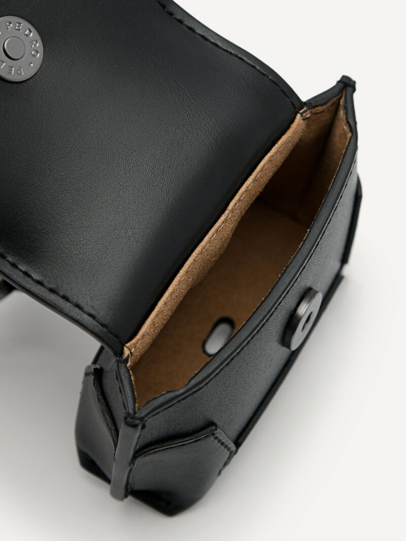 Pedro Icon Leather Airpods Pro Case Men Tech Accessories Black | Q9Q-2271