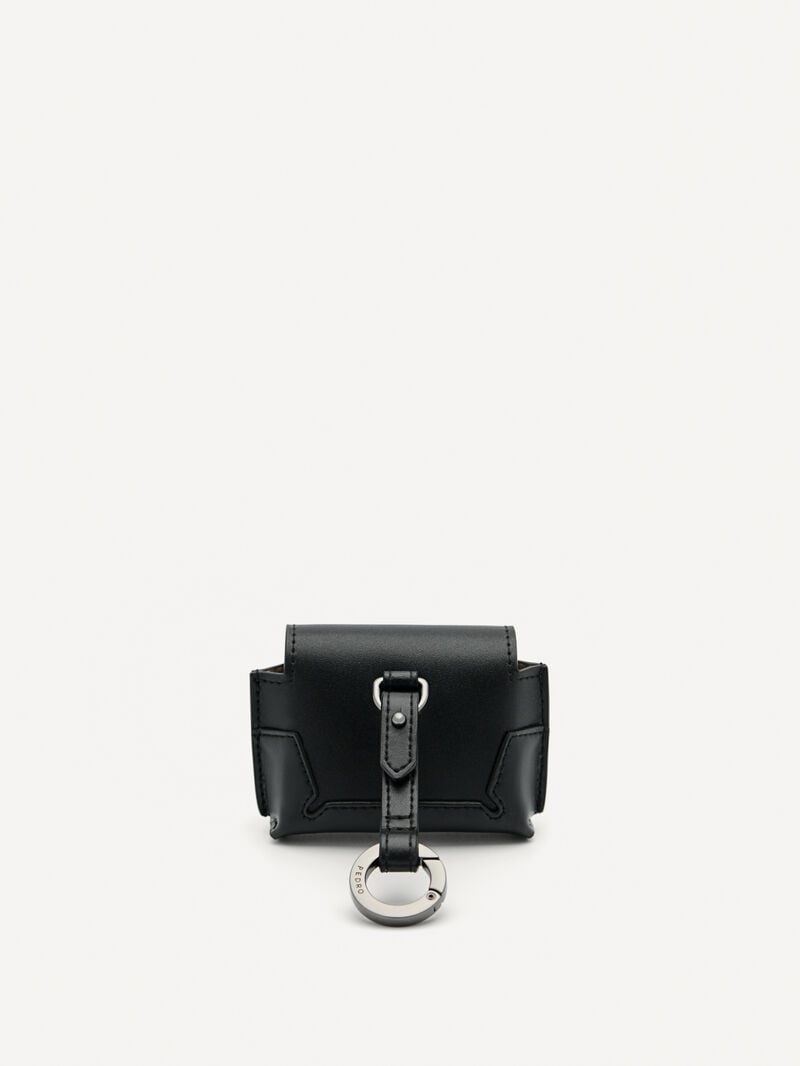 Pedro Icon Leather Airpods Pro Case Women Tech Accessories Black | Q9Q-2269