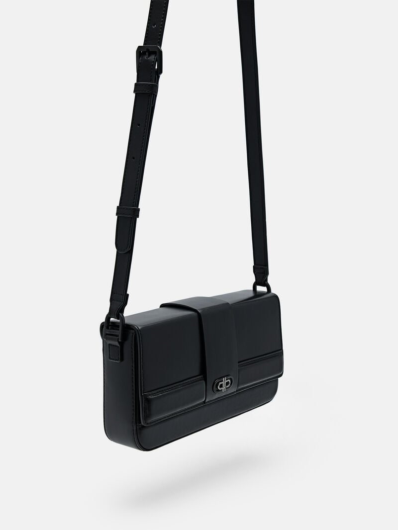 Pedro Icon Leather Bags Men Sling Bags Black | Q9Q-2320