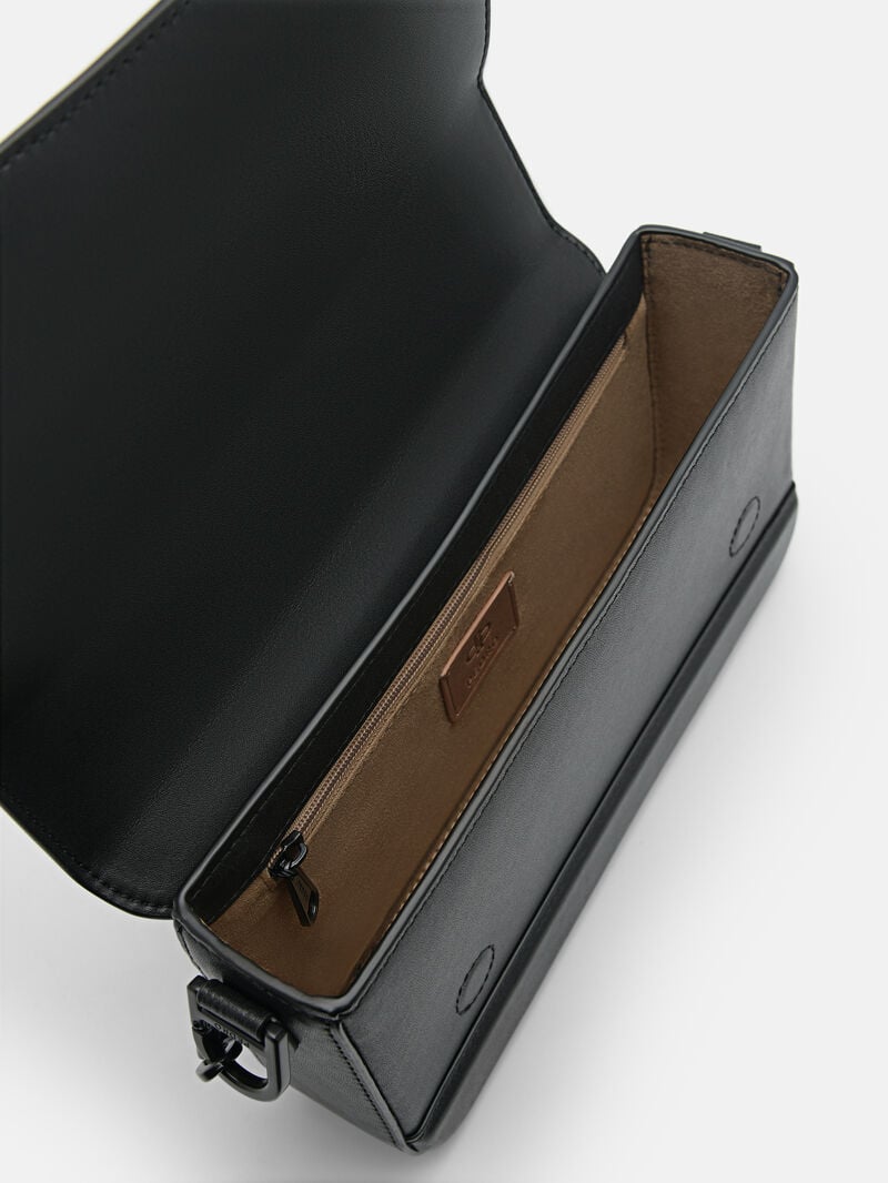Pedro Icon Leather Bags Men Sling Bags Black | Q9Q-2320