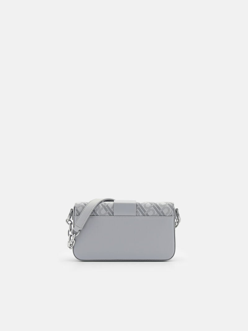 Pedro Icon Leather Bags Men Sling Bags Light Grey | Q9Q-2321