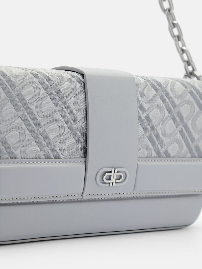 Pedro Icon Leather Bags Men Sling Bags Light Grey | Q9Q-2321