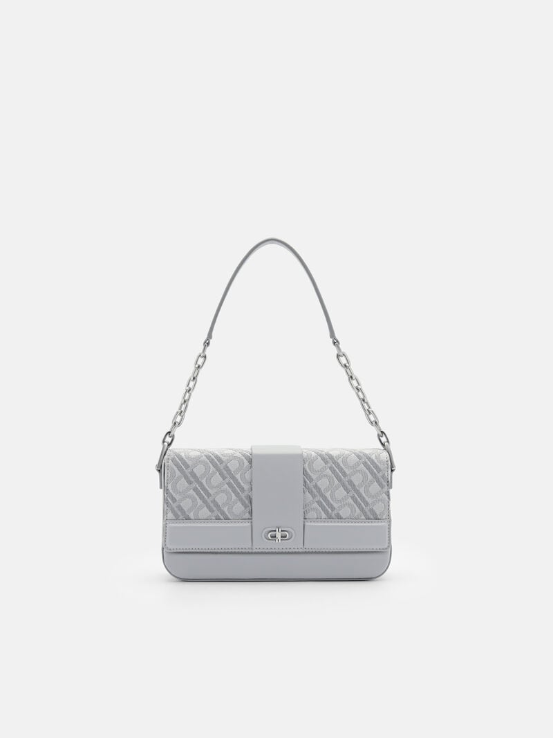 Pedro Icon Leather Bags Men Sling Bags Light Grey | Q9Q-2321