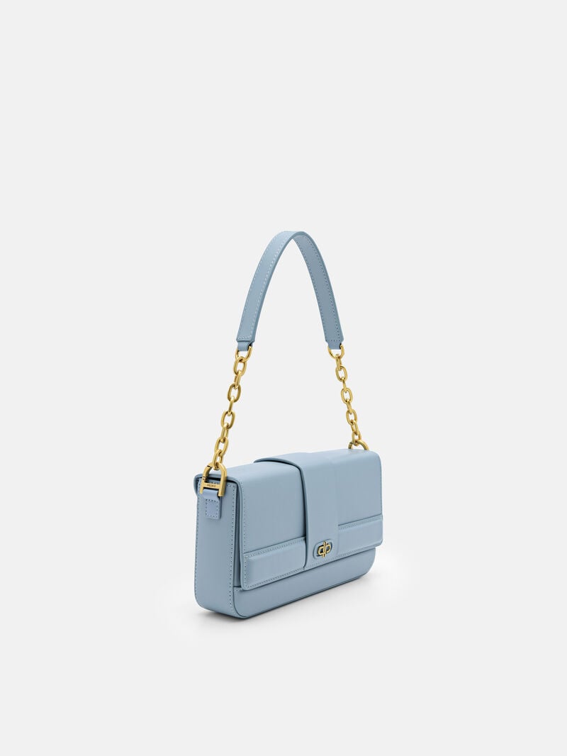 Pedro Icon Leather Bags Men Sling Bags Slate Blue | Q9Q-2323