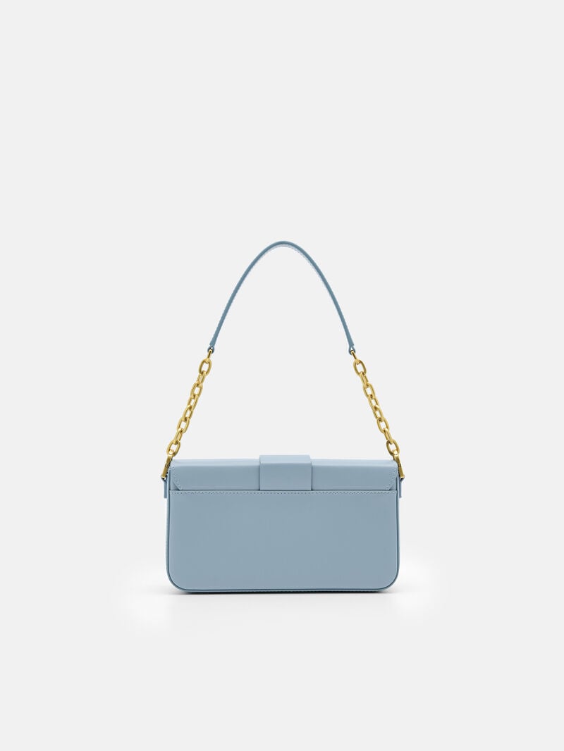 Pedro Icon Leather Bags Men Sling Bags Slate Blue | Q9Q-2323