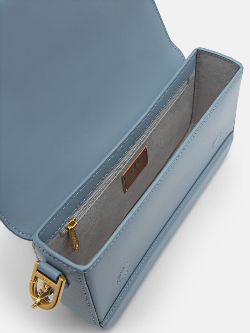 Pedro Icon Leather Bags Men Sling Bags Slate Blue | Q9Q-2323