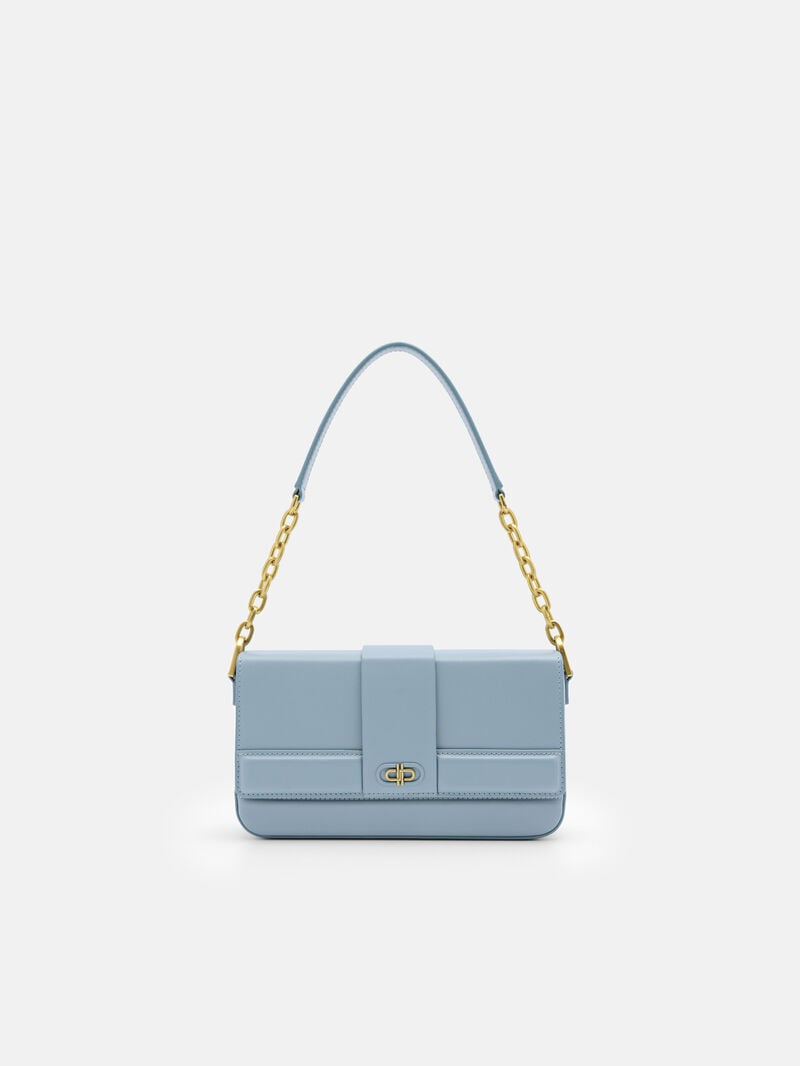 Pedro Icon Leather Bags Men Sling Bags Slate Blue | Q9Q-2323