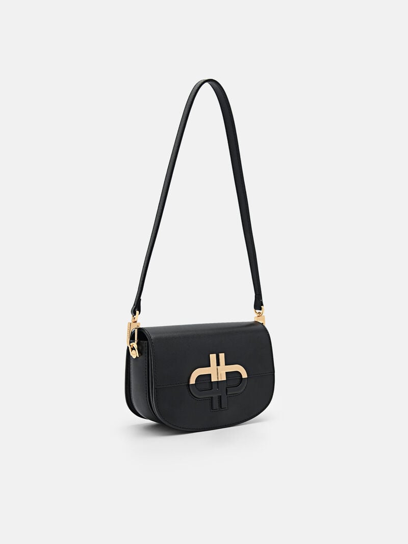 Pedro Icon Leather Bags Women Shoulder Bags Black | Q9Q-2333