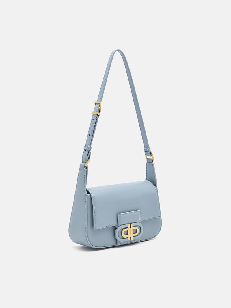 Pedro Icon Leather Bags Women Shoulder Bags Slate Blue | Q9Q-2332