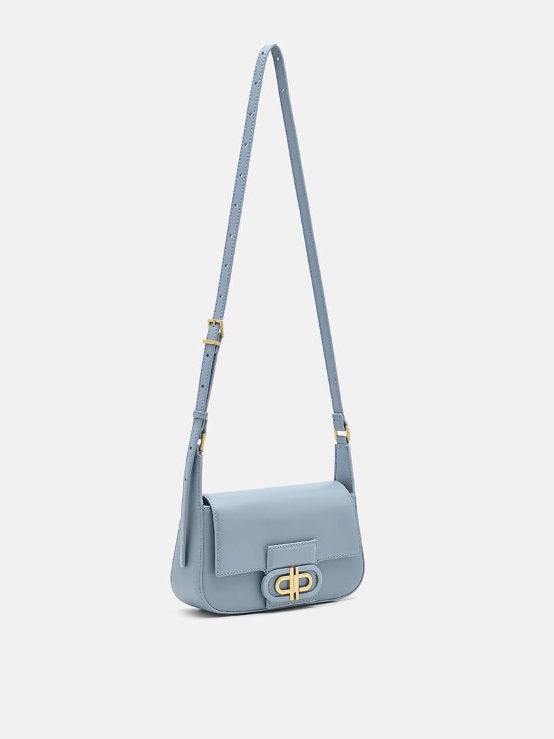 Pedro Icon Leather Bags Women Shoulder Bags Slate Blue | Q9Q-2332
