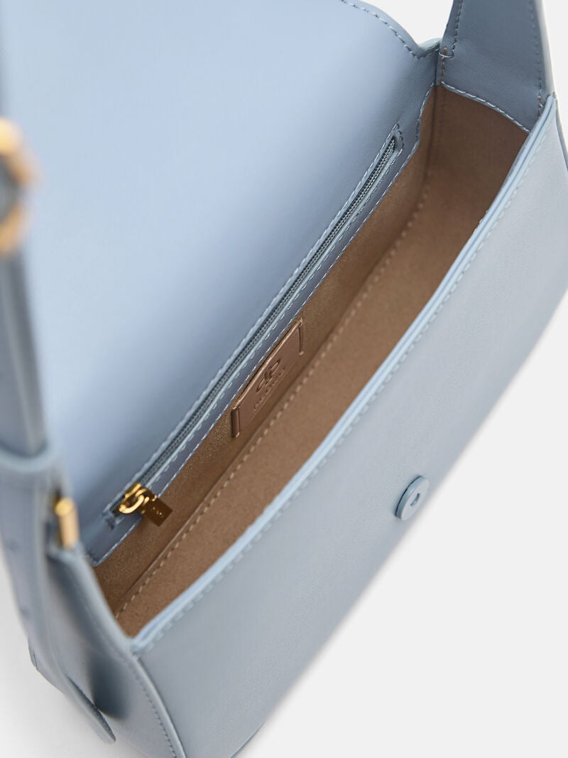 Pedro Icon Leather Bags Women Shoulder Bags Slate Blue | Q9Q-2332