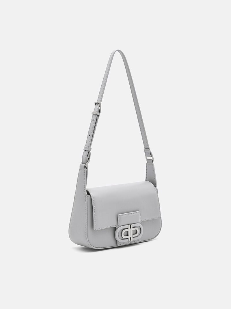 Pedro Icon Leather Bags Women Shoulder Bags Light Grey | Q9Q-2331