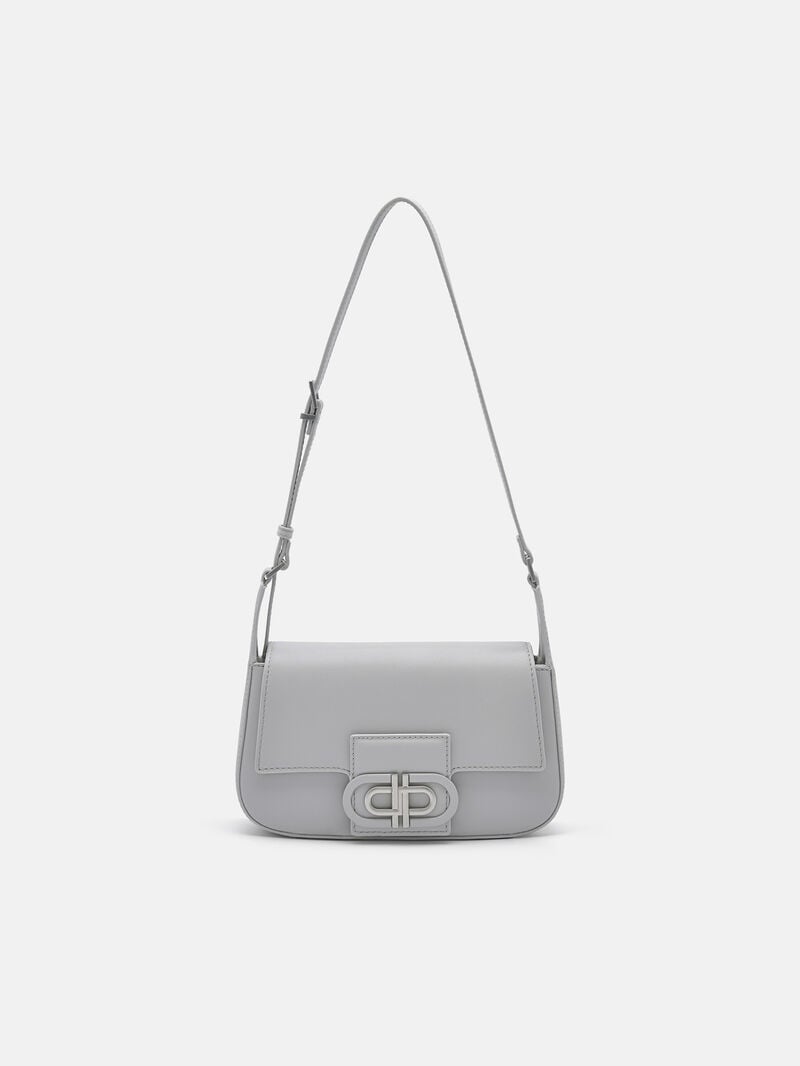 Pedro Icon Leather Bags Women Shoulder Bags Light Grey | Q9Q-2331