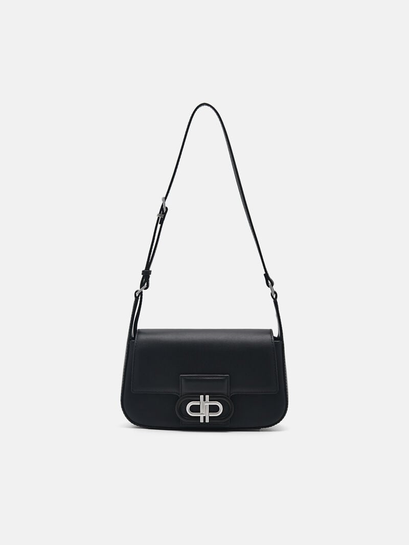 Pedro Icon Leather Bags Women Shoulder Bags Black | Q9Q-2330