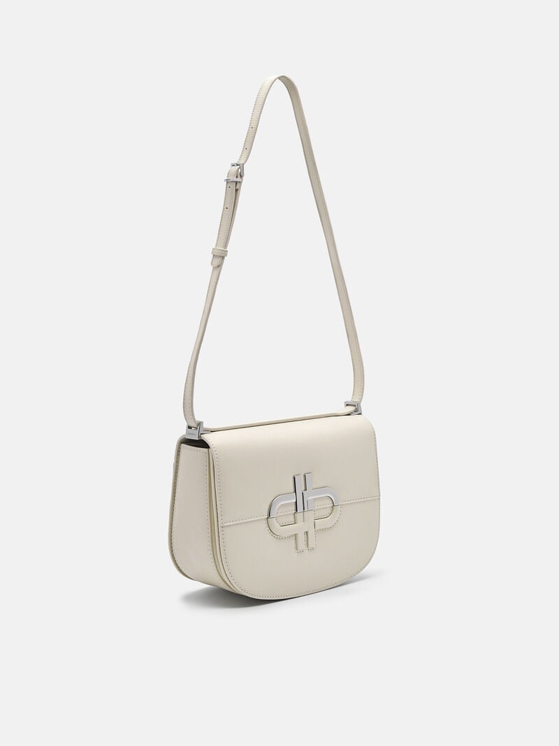 Pedro Icon Leather Bags Women Shoulder Bags Beige | Q9Q-2329