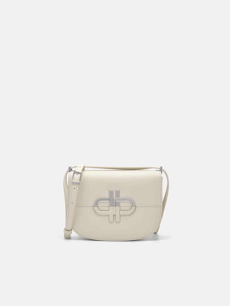 Pedro Icon Leather Bags Women Shoulder Bags Beige | Q9Q-2329