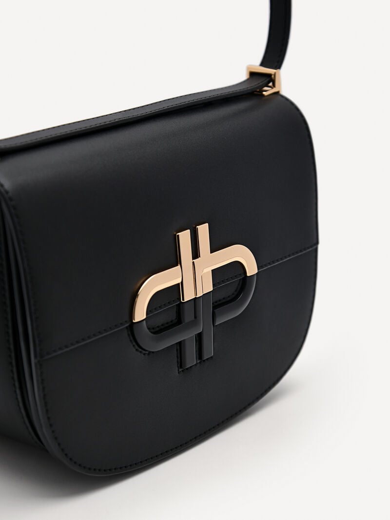 Pedro Icon Leather Bags Women Shoulder Bags Black | Q9Q-2328