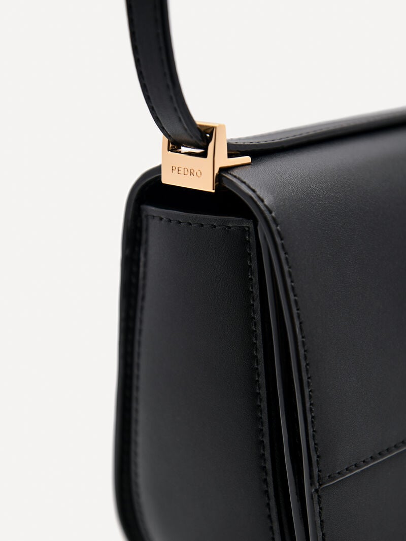 Pedro Icon Leather Bags Women Shoulder Bags Black | Q9Q-2328