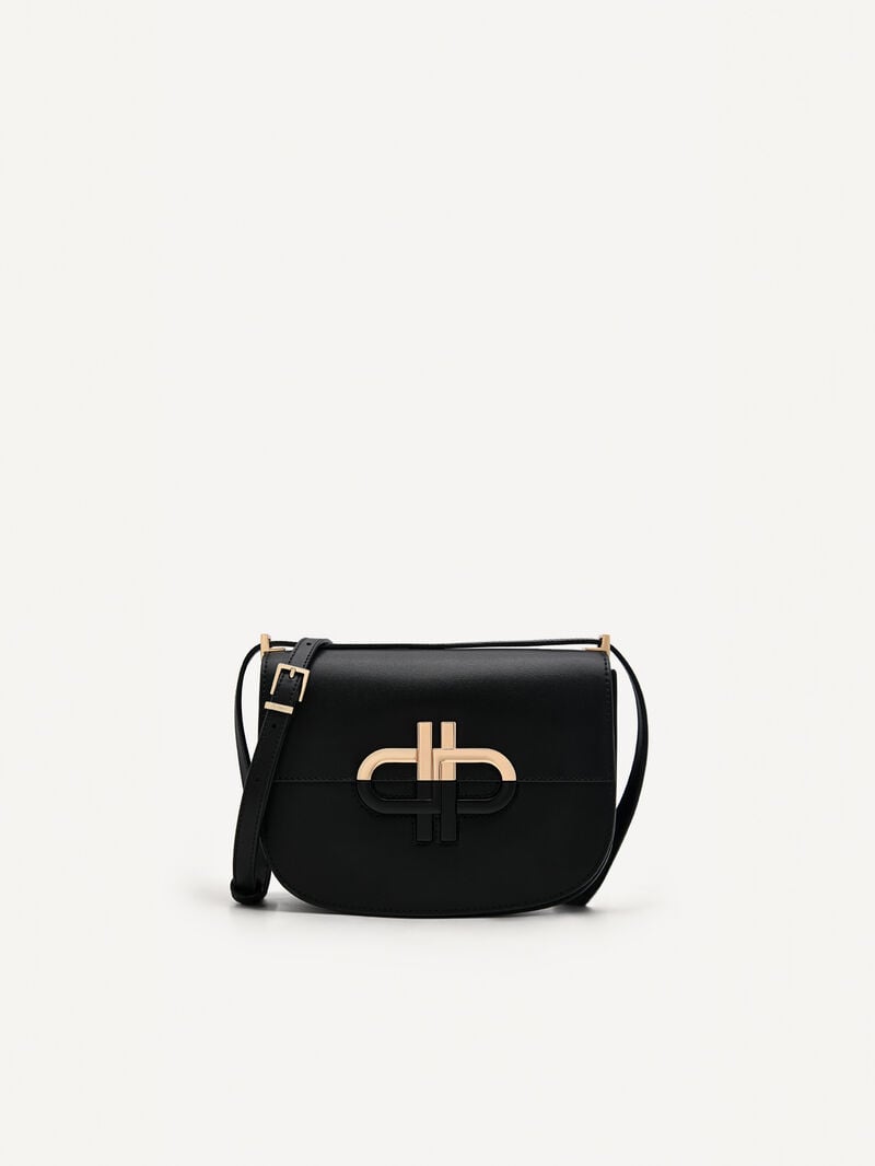 Pedro Icon Leather Bags Women Shoulder Bags Black | Q9Q-2328