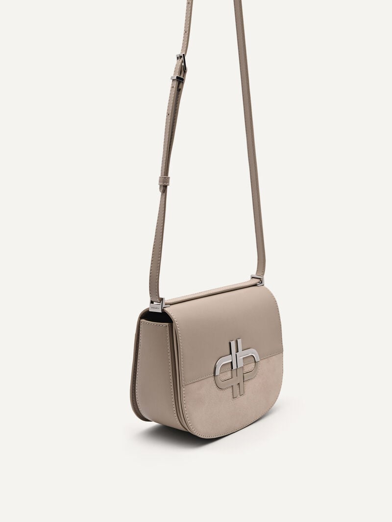 Pedro Icon Leather Bags Women Shoulder Bags Taupe | Q9Q-2327