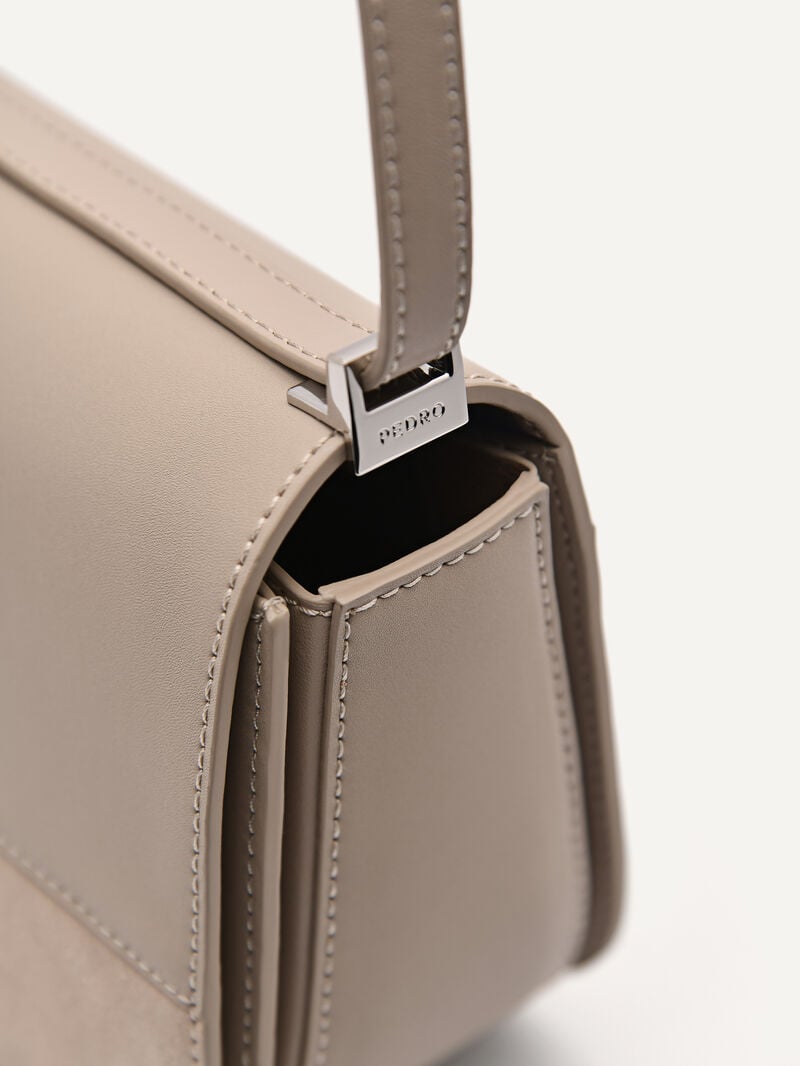 Pedro Icon Leather Bags Women Shoulder Bags Taupe | Q9Q-2327