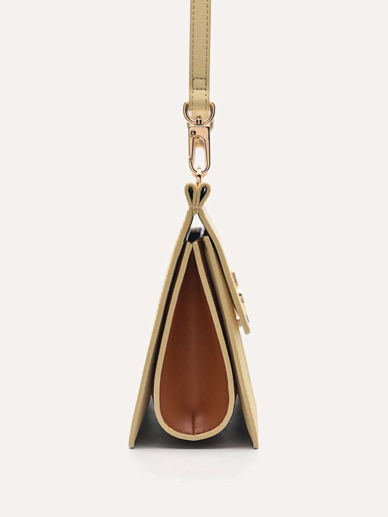 Pedro Icon Leather Bags Women Shoulder Bags Yellow | Q9Q-2325