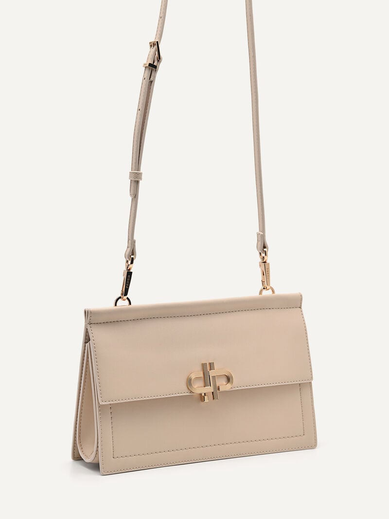 Pedro Icon Leather Bags Women Shoulder Bags Nude | Q9Q-2324