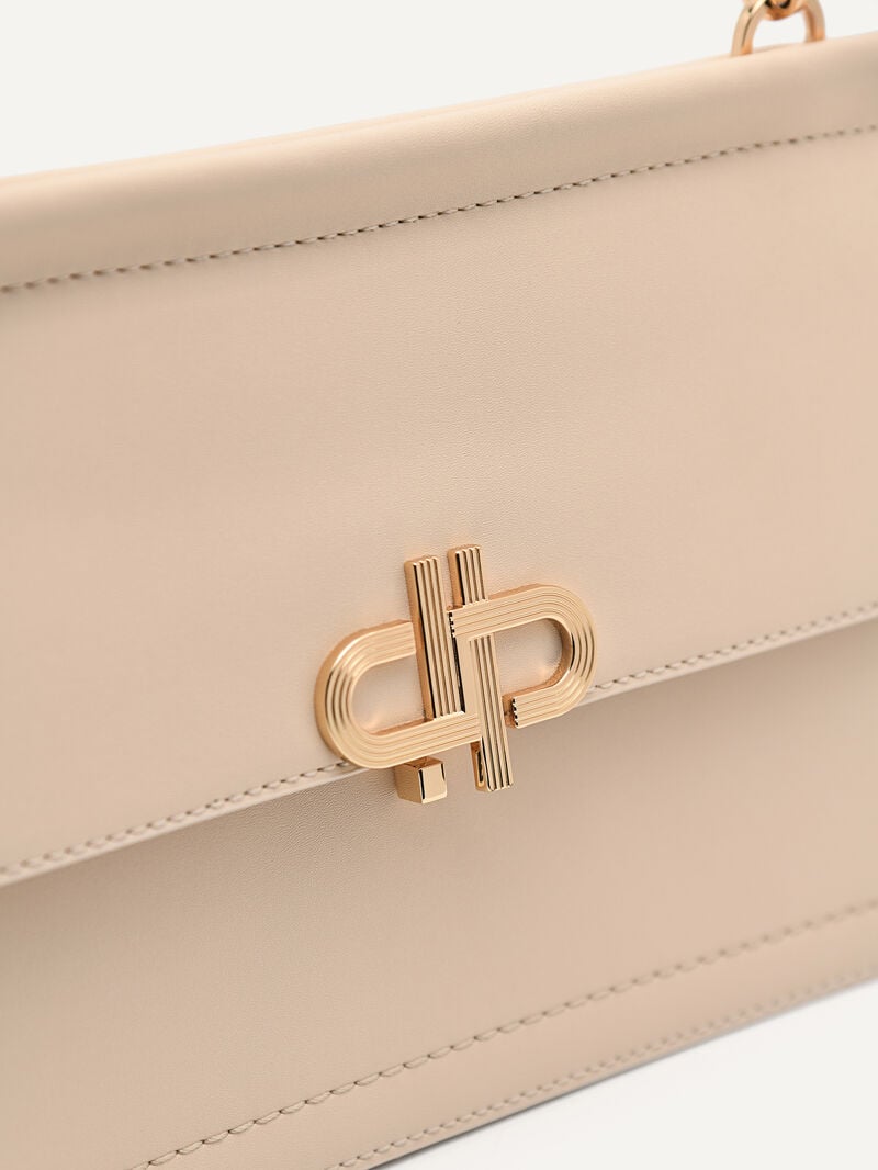 Pedro Icon Leather Bags Women Shoulder Bags Nude | Q9Q-2324