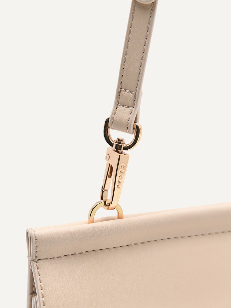 Pedro Icon Leather Bags Women Shoulder Bags Nude | Q9Q-2324