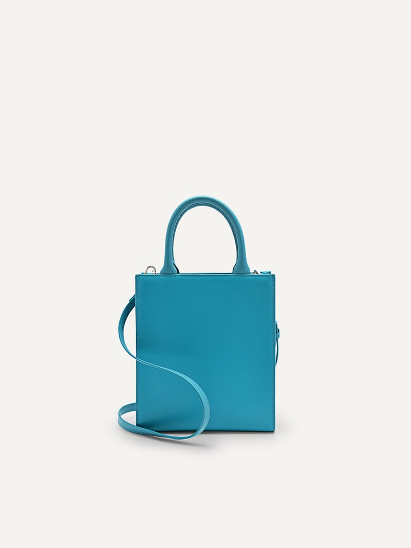 Pedro Icon Leather Bags Women Totes Cyan | Q9Q-2317