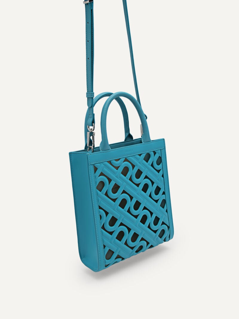 Pedro Icon Leather Bags Women Totes Cyan | Q9Q-2317