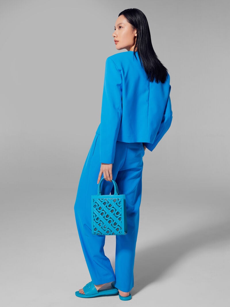 Pedro Icon Leather Bags Women Totes Cyan | Q9Q-2317