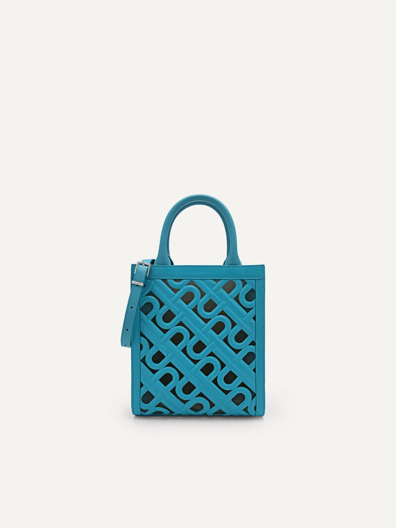 Pedro Icon Leather Bags Women Totes Cyan | Q9Q-2317