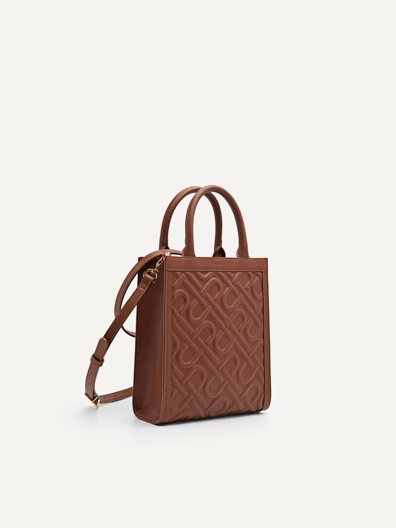 Pedro Icon Leather Bags Women Totes Dark Brown | Q9Q-2319