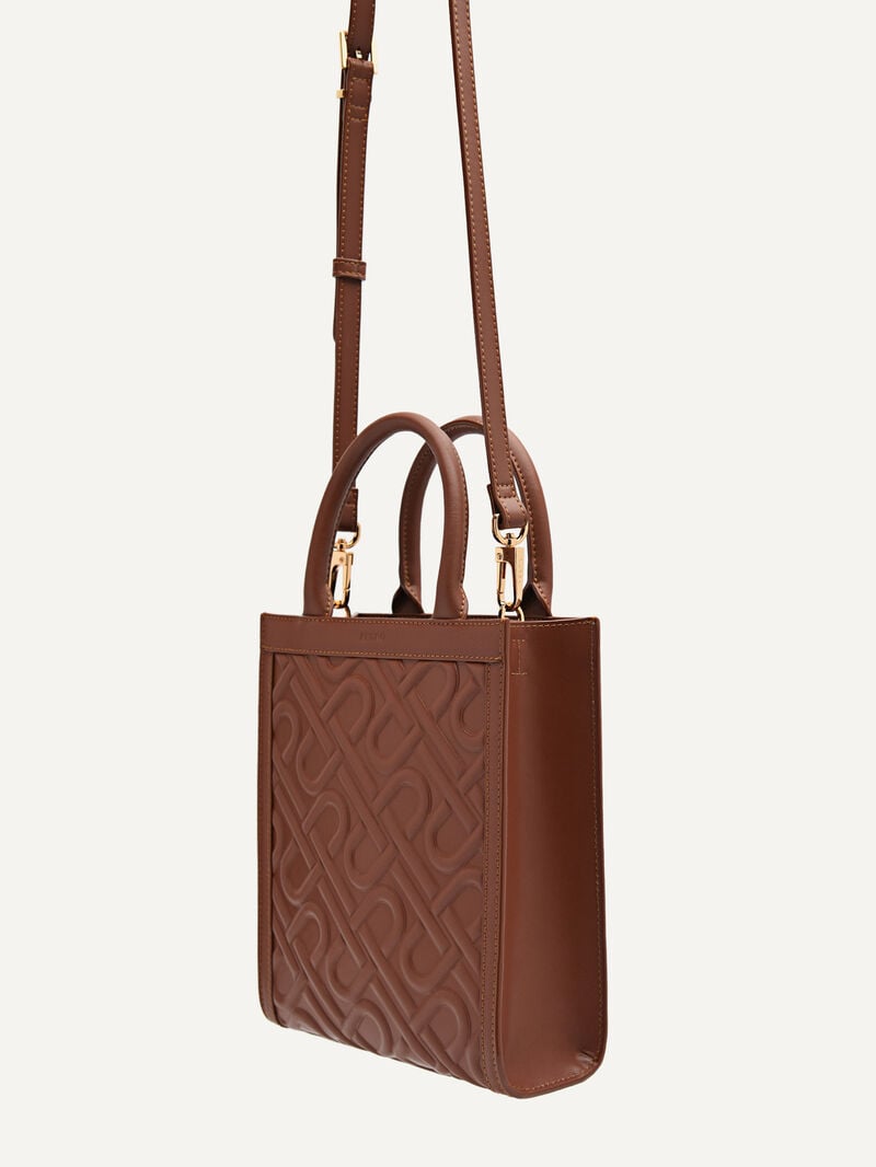 Pedro Icon Leather Bags Women Totes Dark Brown | Q9Q-2319