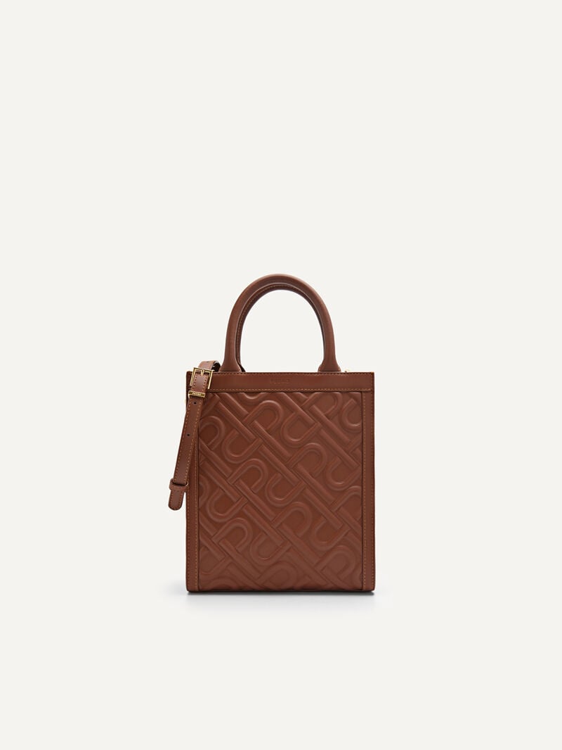 Pedro Icon Leather Bags Women Totes Dark Brown | Q9Q-2319