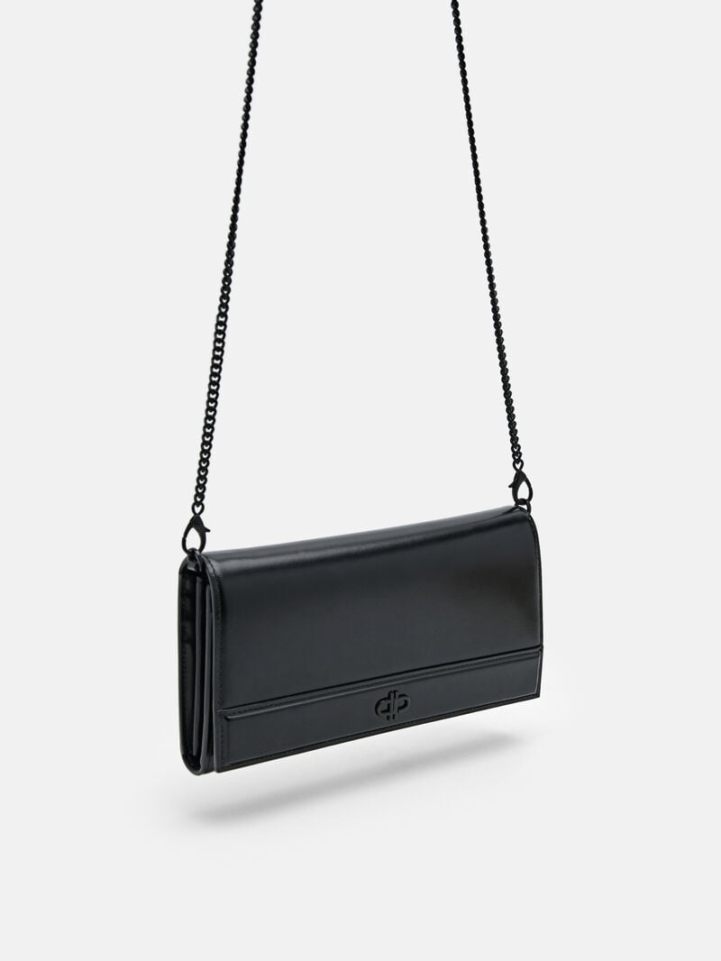 Pedro Icon Leather Bi-Fold Long Women Wallets Black | Q9Q-2207