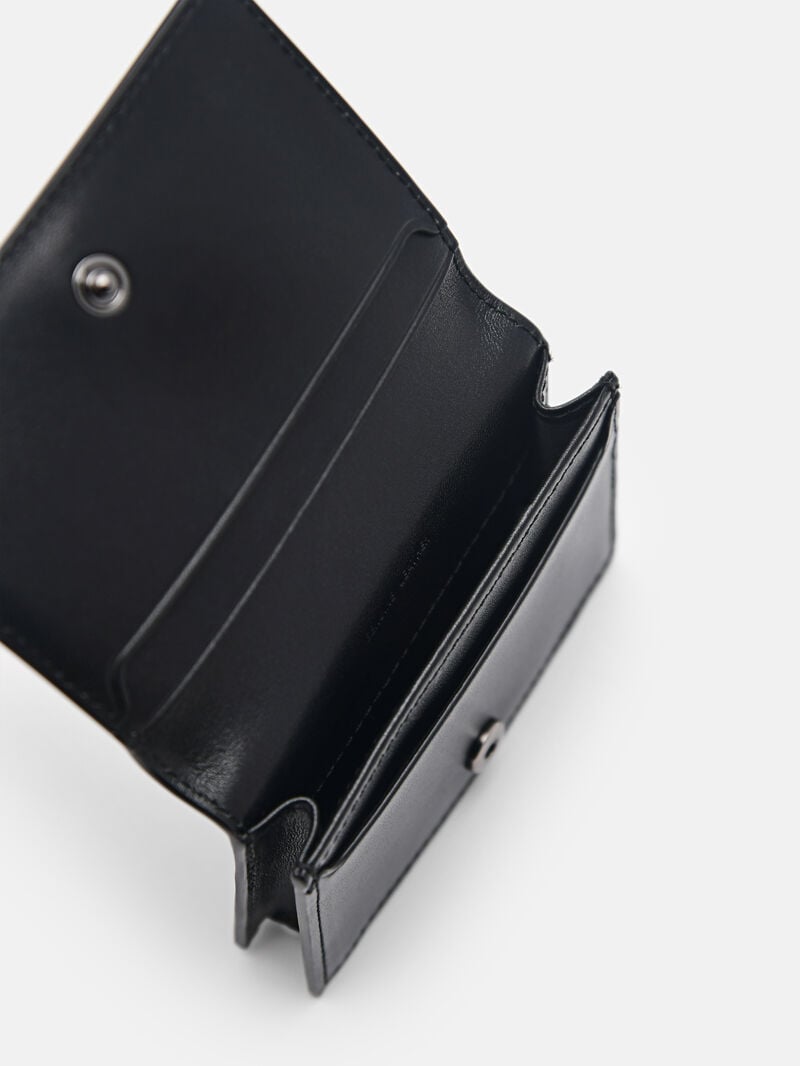 Pedro Icon Leather Bi-Fold Men Card Holders Mahogany | Q9Q-2214