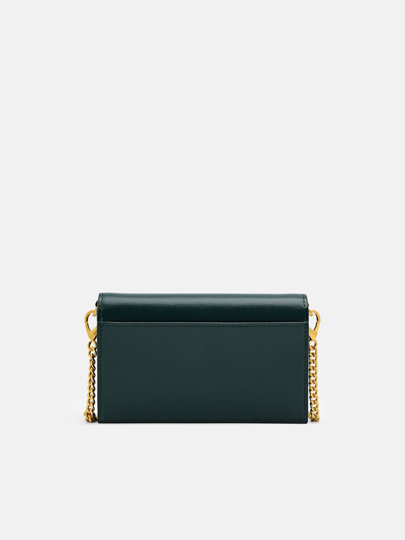 Pedro Icon Leather Bi-Fold Women Wallets Dark Green | Q9Q-2212