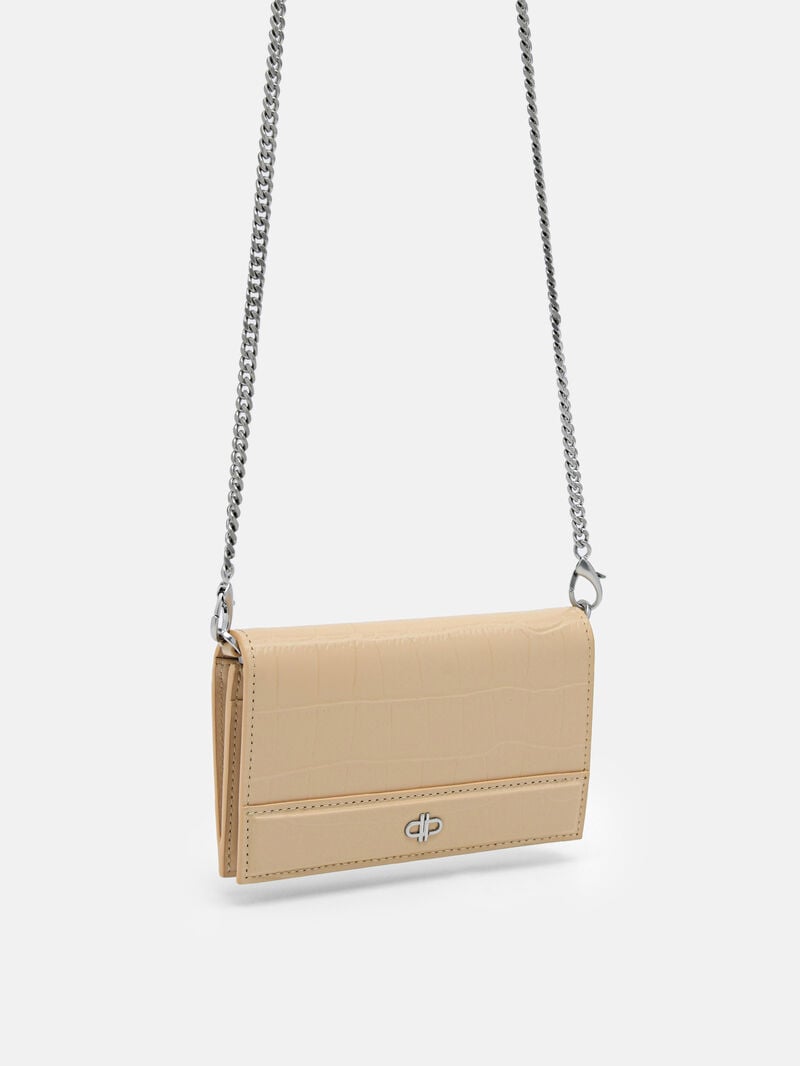 Pedro Icon Leather Bi-Fold Women Wallets Nude | Q9Q-2211