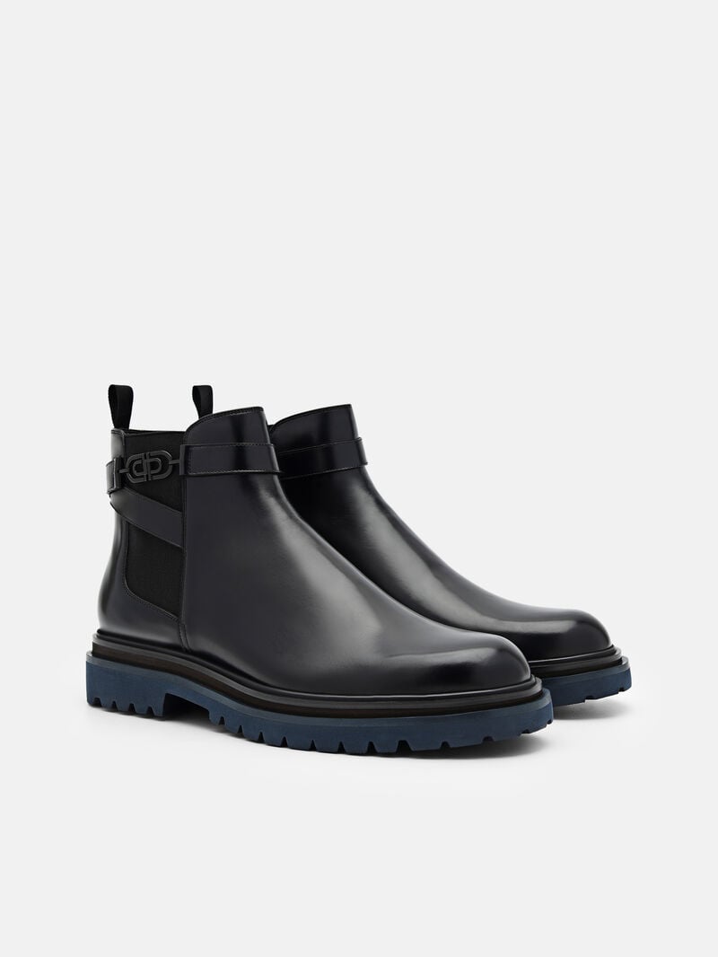 Pedro Icon Leather Chelsea Boots Men Boots Black | Q9Q-2421